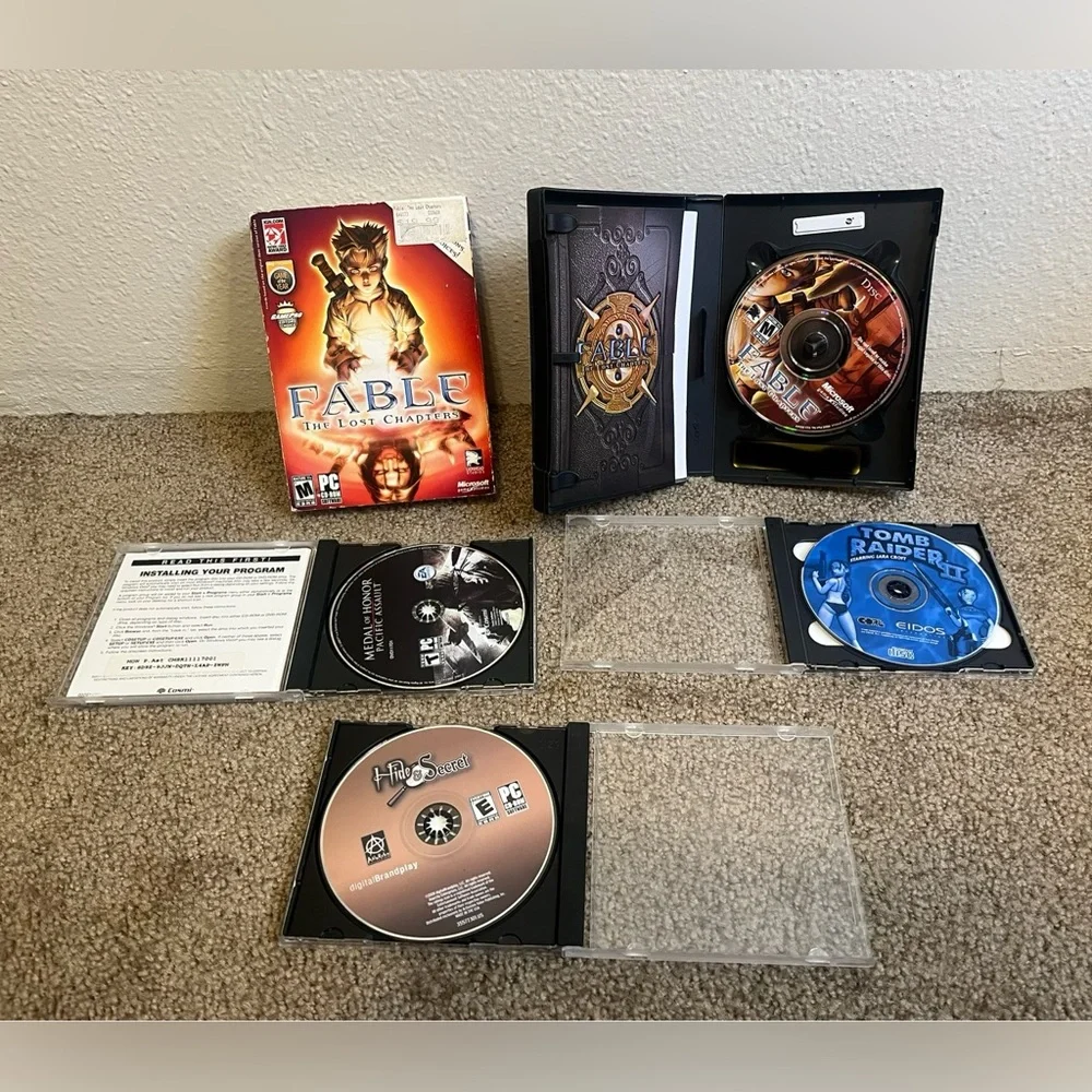 Fable: The Lost Chapters Complete 4 Disc, Tomb Raider 2 + Windows PC Game Bundle